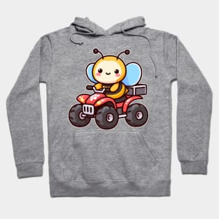 Cute Bee Ride ATV Hoodie